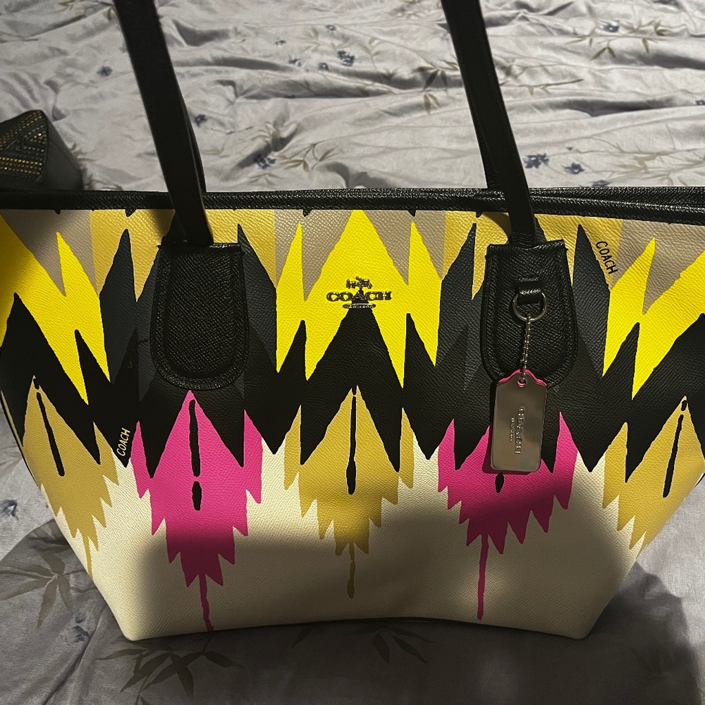 Coach leather purse